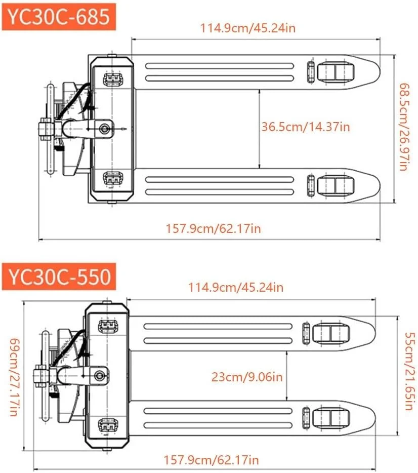 چرخ دستی پالت برقی، جک پالت برقی کامل با باتری لیتیومی، مناسب برای انبارداری و جابجایی داخلی، ظرفیت 3000 کیلوگرم، چرخ دستی سنگین با چرخ (55 سانتی متر) چرخ دستی پالت برقی، جک پالت برقی کامل با باتری لیتیومی، مناسب برای انبارداری و جابجایی داخلی، ظرفیت 3000 کیلوگرم، چرخ دستی سنگین با چرخ (55 سانتی متر)