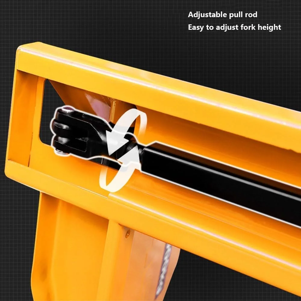 چرخ دستی حمل بار دستی هیدرولیک با قابلیت بالابر دستی، جک پالت سنگین با چرخ (68.5 سانتی متر) چرخ دستی حمل بار دستی هیدرولیک با قابلیت بالابر دستی، جک پالت سنگین با چرخ (68.5 سانتی متر)