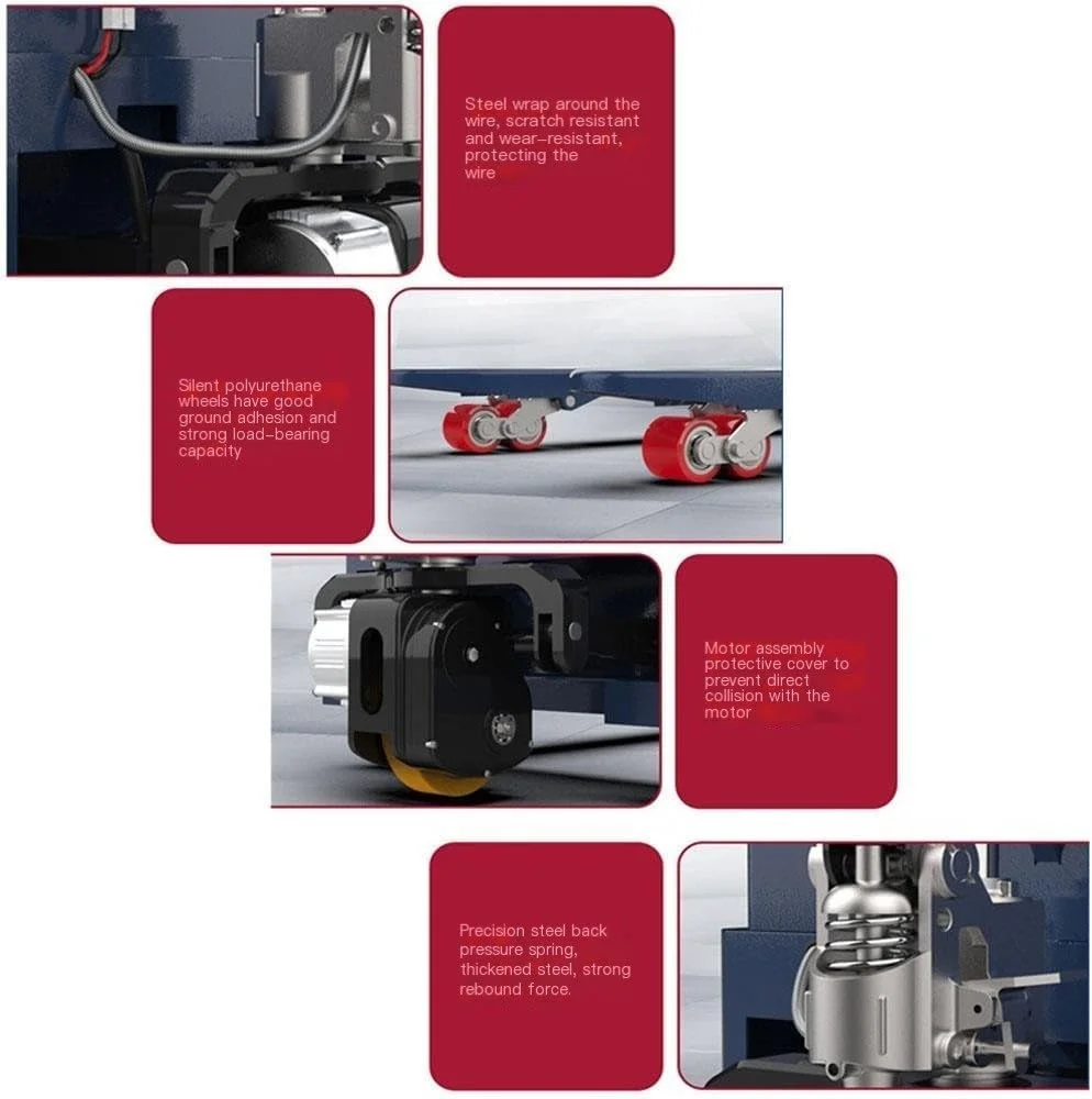 چرخ دستی پالت برقی با ظرفیت 3000 کیلوگرم، جک پالت برقی پیاده رو، کامیون پالت با باتری لیتیومی برای فضای باریک، چرخ دستی سنگین روی چرخ (55 سانتی متر)