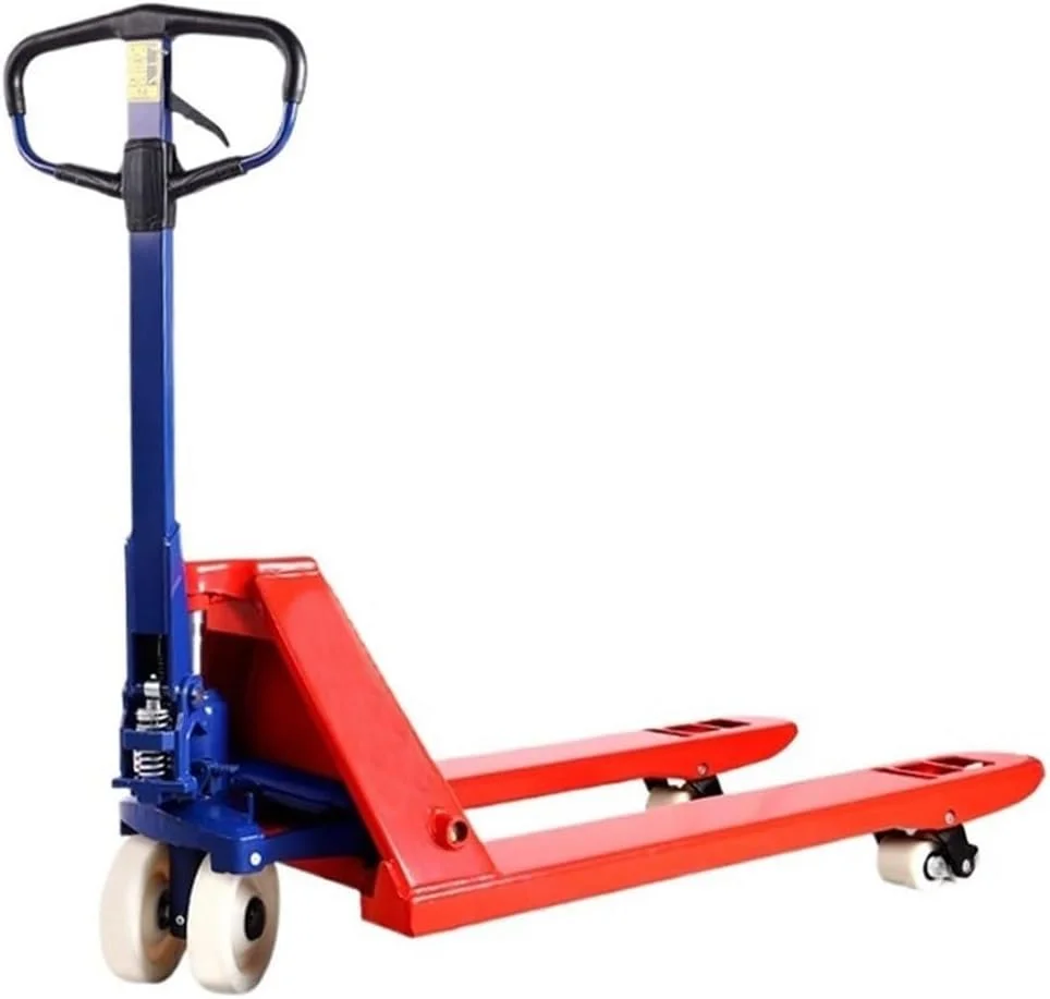 چرخ دستی حمل بار 8 تنی با پمپ هیدرولیک دستی، لیفتراک پالت، چرخ دستی سنگین 8000 کیلوگرمی با چرخ (68.5 سانتی متر)