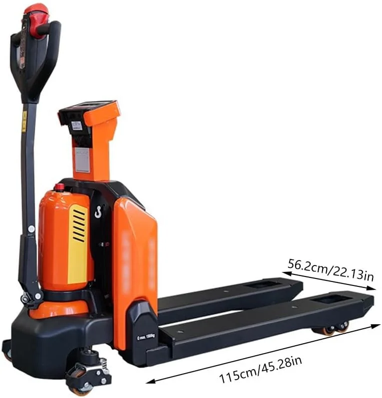 چرخ دستی پالت تراک با قابلیت تغییر واحد پوند/کیلوگرم، ظرفیت بالا 1500 کیلوگرم، اندازه چنگال 114 سانتیمتر در 56 سانتیمتر، چرخ دستی سنگین پالت تراک با چرخ چرخ دستی پالت تراک با قابلیت تغییر واحد پوند/کیلوگرم، ظرفیت بالا 1500 کیلوگرم، اندازه چنگال 114 سانتیمتر در 56 سانتیمتر، چرخ دستی سنگین پالت تراک با چرخ