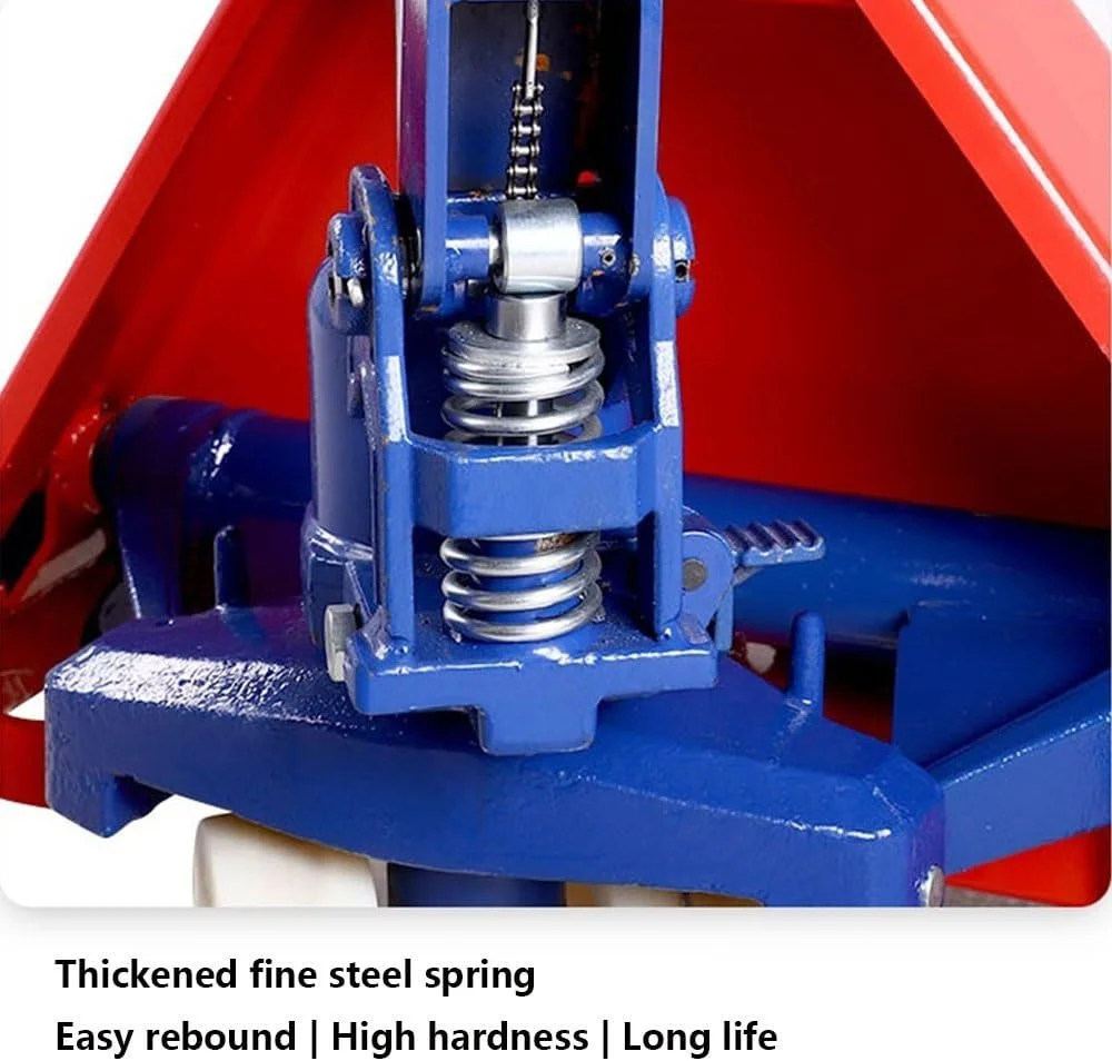 چرخ دستی حمل بار 8 تنی با پمپ هیدرولیک دستی، لیفتراک پالت، چرخ دستی سنگین 8000 کیلوگرمی با چرخ (68.5 سانتی متر)