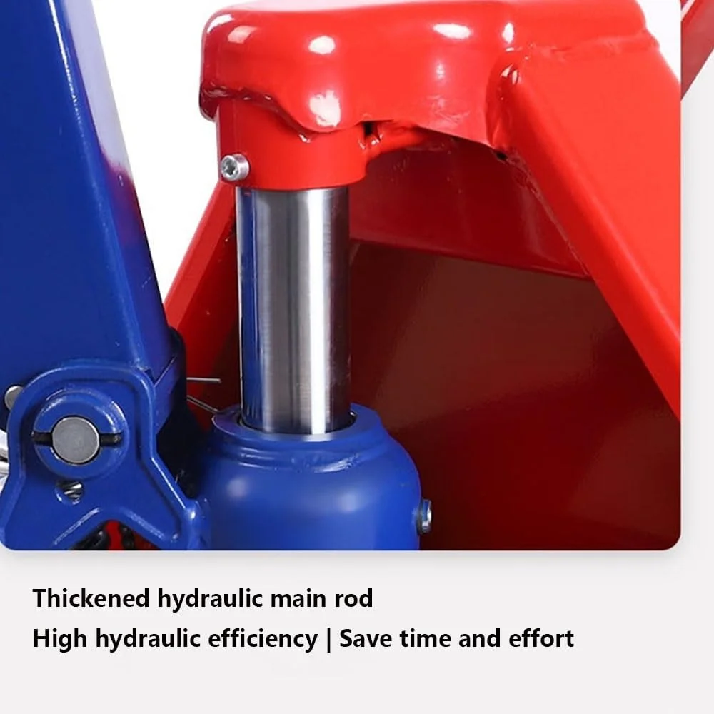 چرخ دستی حمل بار 8 تنی با پمپ هیدرولیک دستی، لیفتراک پالت، چرخ دستی سنگین 8000 کیلوگرمی با چرخ (68.5 سانتی متر)