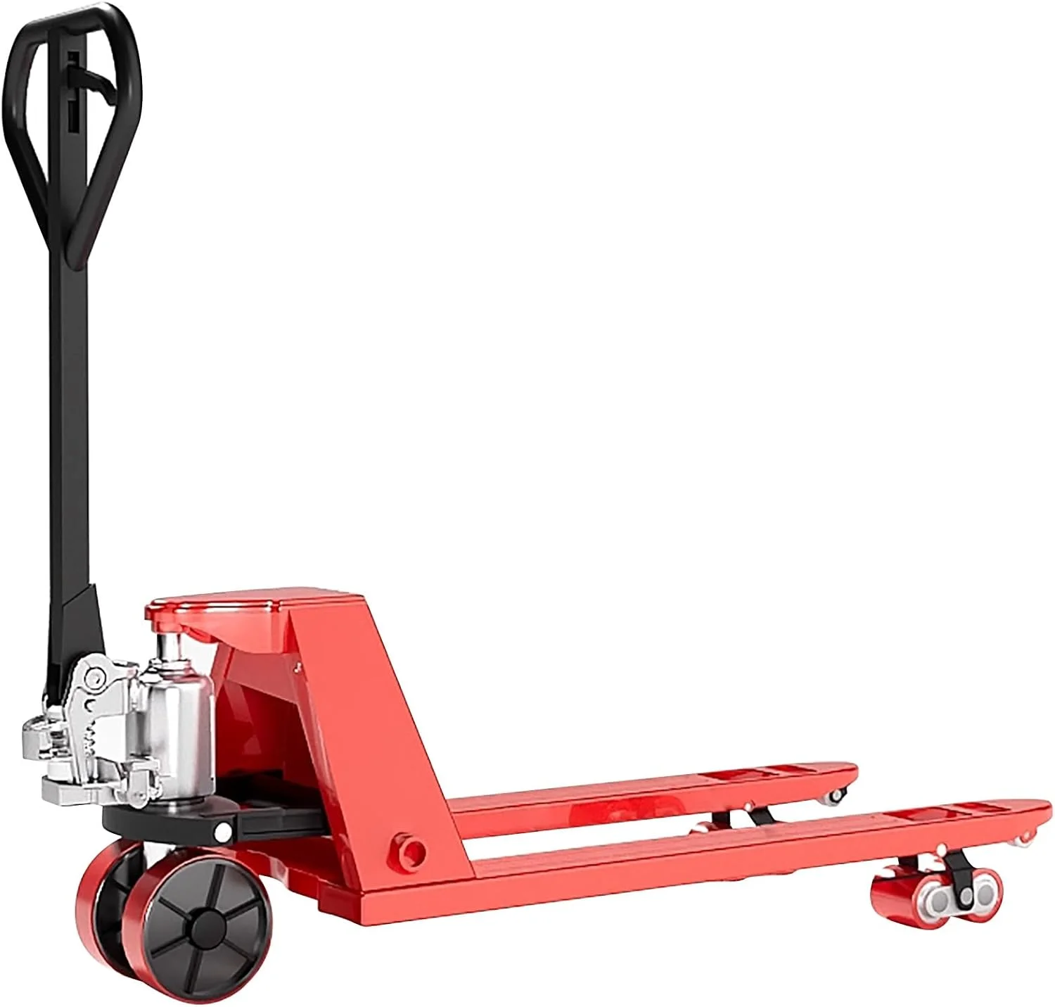 جک پالت دستی Ryanong، بدنه فولادی سنگین با 4 تیر تقویت کننده و سیلندر یکپارچه، ایده آل برای ایمنی انبار و کارخانه