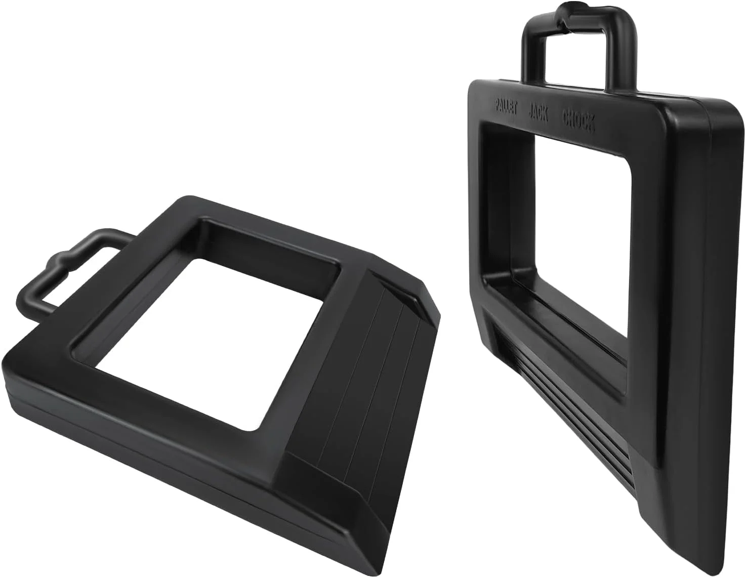 نگهدارنده جک پالت لاستیکی ROBLOCK، بسته 2 عددی، نگهدارنده چرخ جک پالت سنگین، طول 36 سانتی متر، عرض 28 سانتی متر، ارتفاع 5 سانتی متر (مشکی)