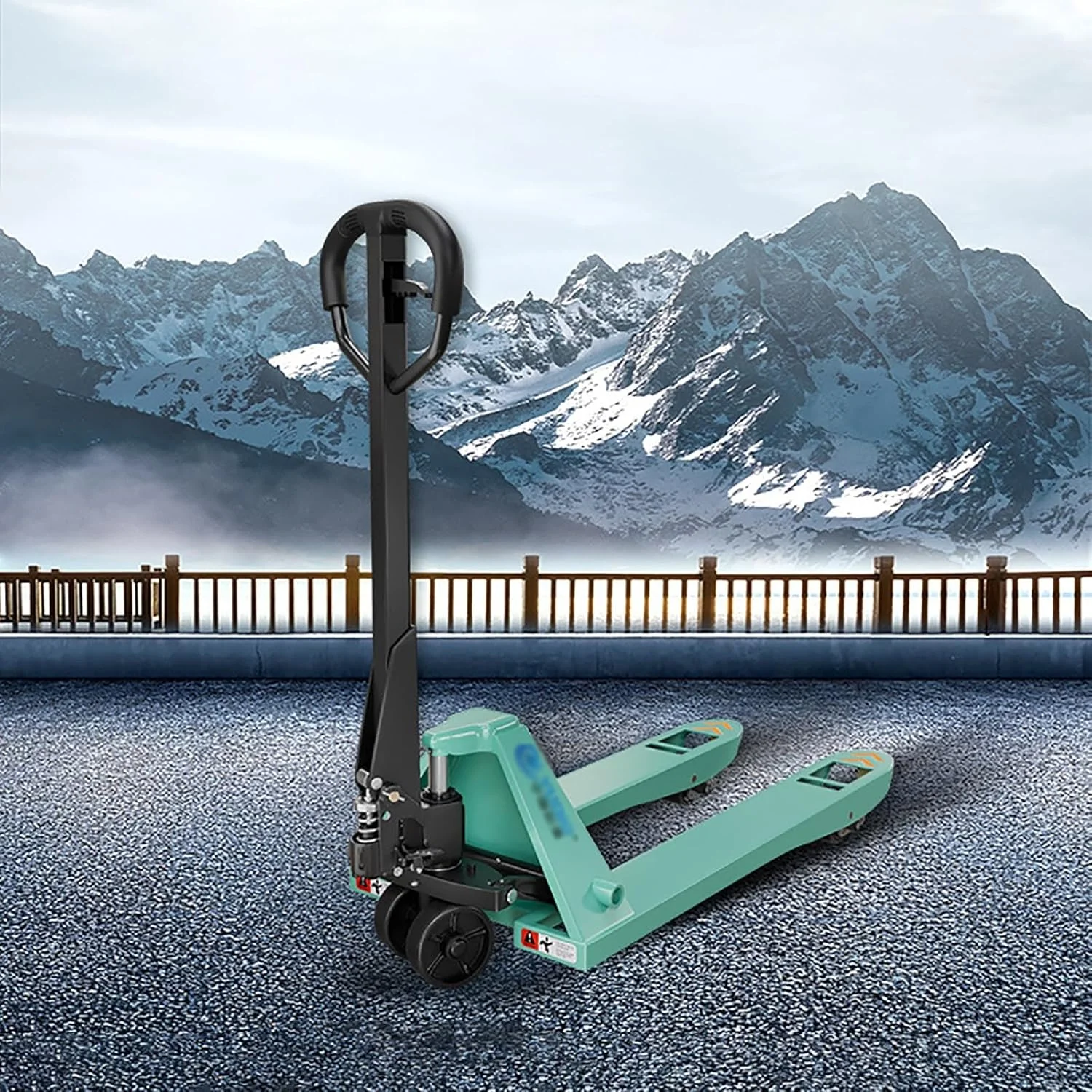 جک پالت دستی رایانانگ با چرخ‌های PU و سیلندر مهر و موم شده، ایده‌آل برای انبارها و لجستیک