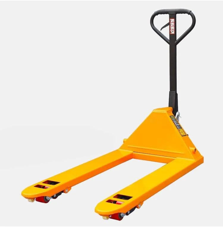 جک پالت SUNRISE، پالت تراک دستی، جک چرخ دار، 2.5 تن سنگین برای حمل و نقل مواد کارخانه انبار (2.5 تن، چرخ های PU، عرض شاخک 550 میلی متر)