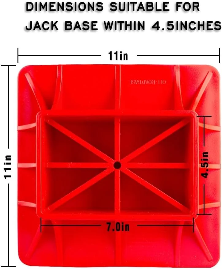 پایه جک فنری X، پایه نصب جک بالابر، پایه و تثبیت کننده جک بالابر آفرود، جلوگیری از فرو رفتن جک ها با پایه جک پلاستیکی سنگین و بادوام برای جک های بالابر (28×28 سانتی متر، قرمز نارنجی) پایه جک فنری X، پایه نصب جک بالابر، پایه و تثبیت کننده جک بالابر آفرود، جلوگیری از فرو رفتن جک ها با پایه جک پلاستیکی سنگین و بادوام برای جک های بالابر (28×28 سانتی متر، قرمز نارنجی)