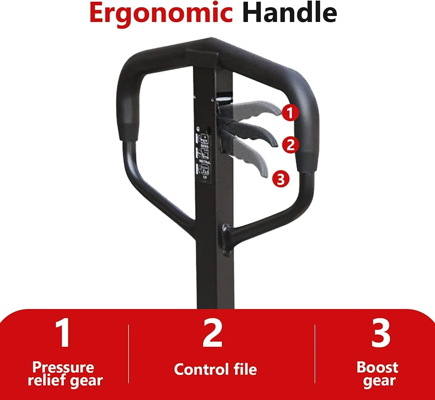 جک پالت SUNRISE، پالت تراک دستی، جک چرخ دار، 2.5 تن سنگین برای حمل و نقل مواد کارخانه انبار (2.5 تن، چرخ های PU، عرض شاخک 550 میلی متر)