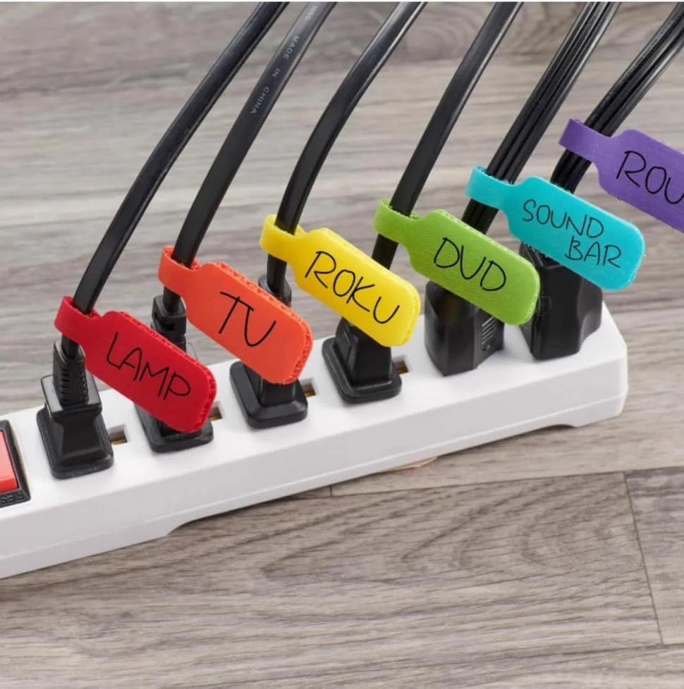 20 عدد برچسب کابل چند رنگ: قابل نوشتن برای مدیریت و شناسایی آسان سیم 20 عدد برچسب کابل چند رنگ: قابل نوشتن برای مدیریت و شناسایی آسان سیم