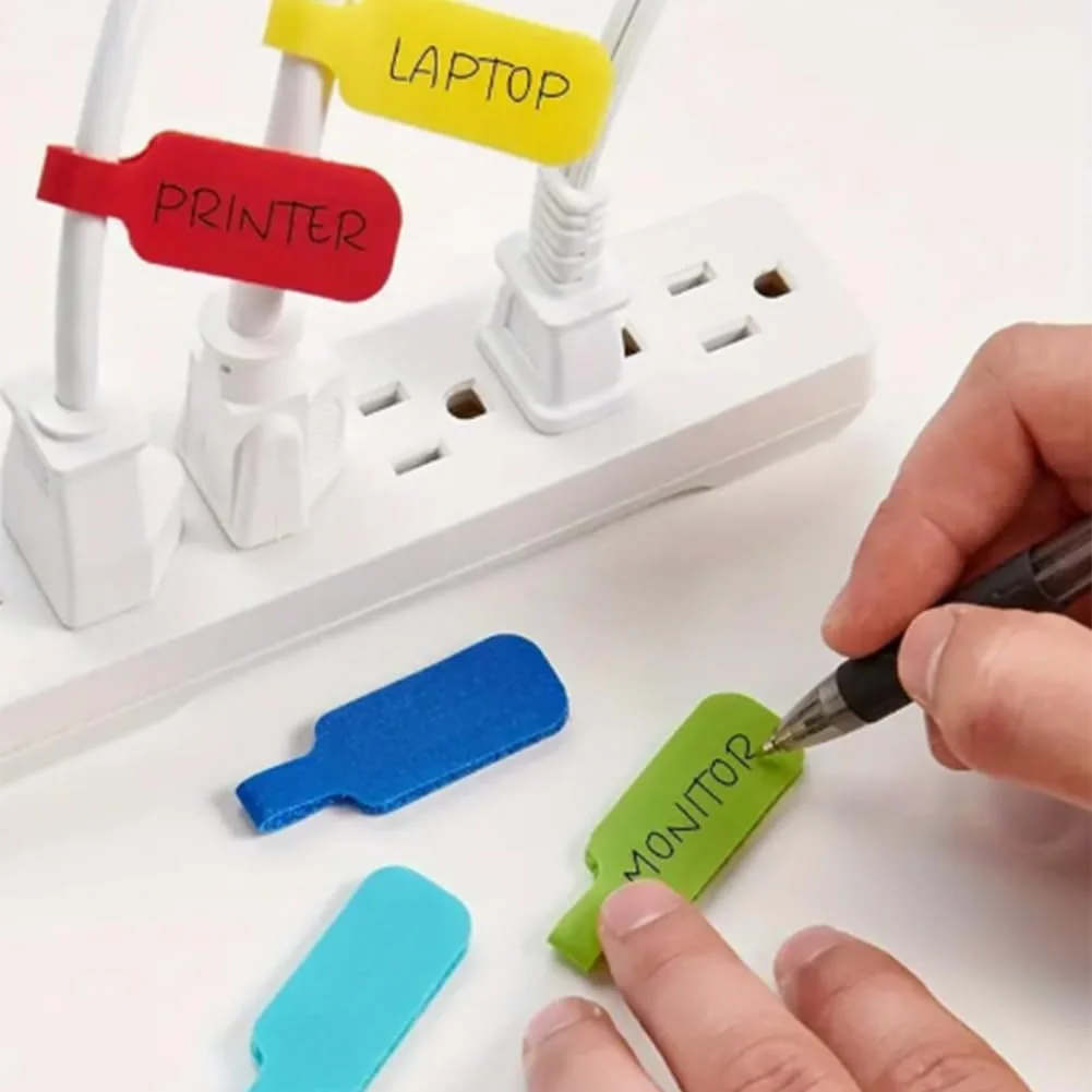 برچسب کابل چند رنگ 32 عددی: مدیریت و شناسایی آسان کابل