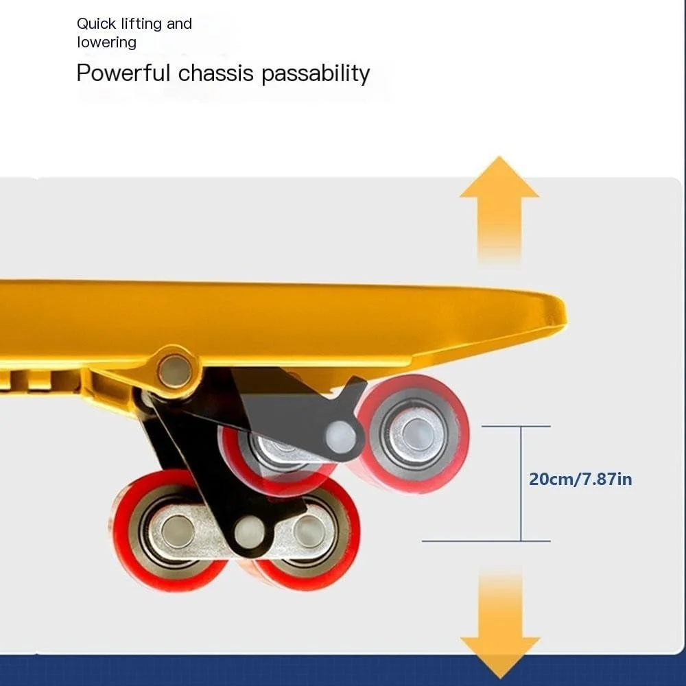 پالت تراک قابل تنظیم Xumh2024-3 با ظرفیت 3000 کیلوگرم، جک پالت قابل تنظیم، حمل کننده بار، ترازوی دستی، پالت تراک دستی با ترازوی توزین، پالت تراک سنگین