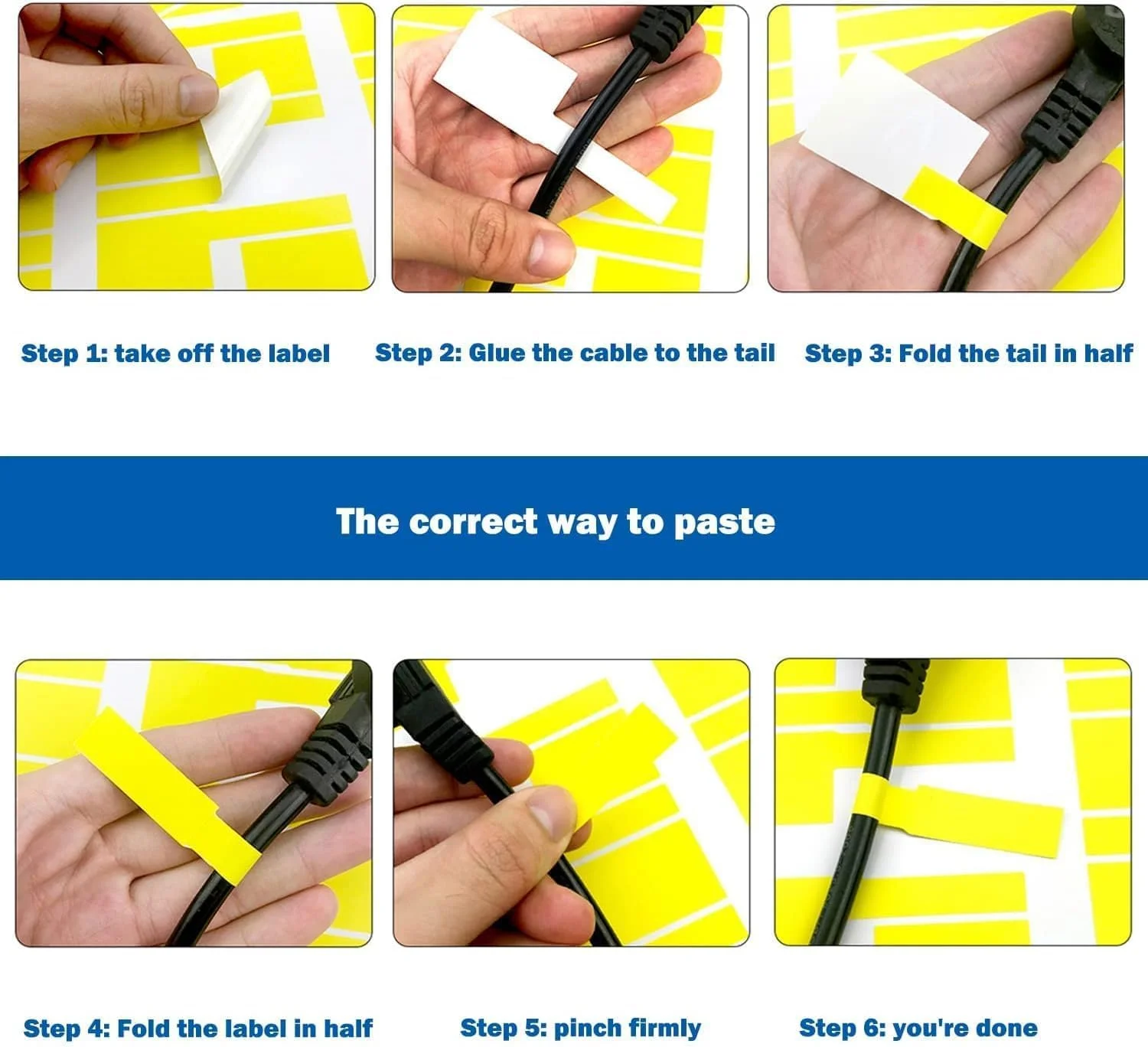 720 عدد برچسب کابل ضد آب - خودچسب، برچسب سیم مقاوم در برابر پارگی BetterJonny برای مدیریت کابل - 12 رنگ، سازگار با چاپگر لیزری و دست خط 720 عدد برچسب کابل ضد آب - خودچسب، برچسب سیم مقاوم در برابر پارگی BetterJonny برای مدیریت کابل - 12 رنگ، سازگار با چاپگر لیزری و دست خط