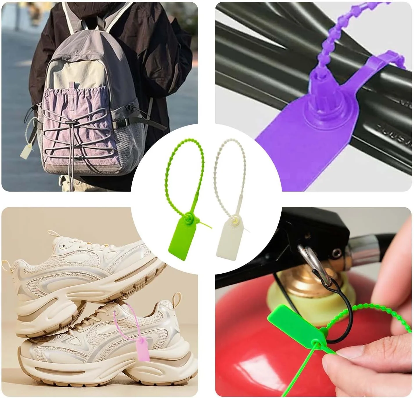 300 عدد تگ پلاستیکی خالی ضد آب ALLY-MAGIC، لیبل بست کمربندی پلاستیکی برای لباس، کفش، کیف دستی، چمدان، لجستیک Y31-YCXSLFT