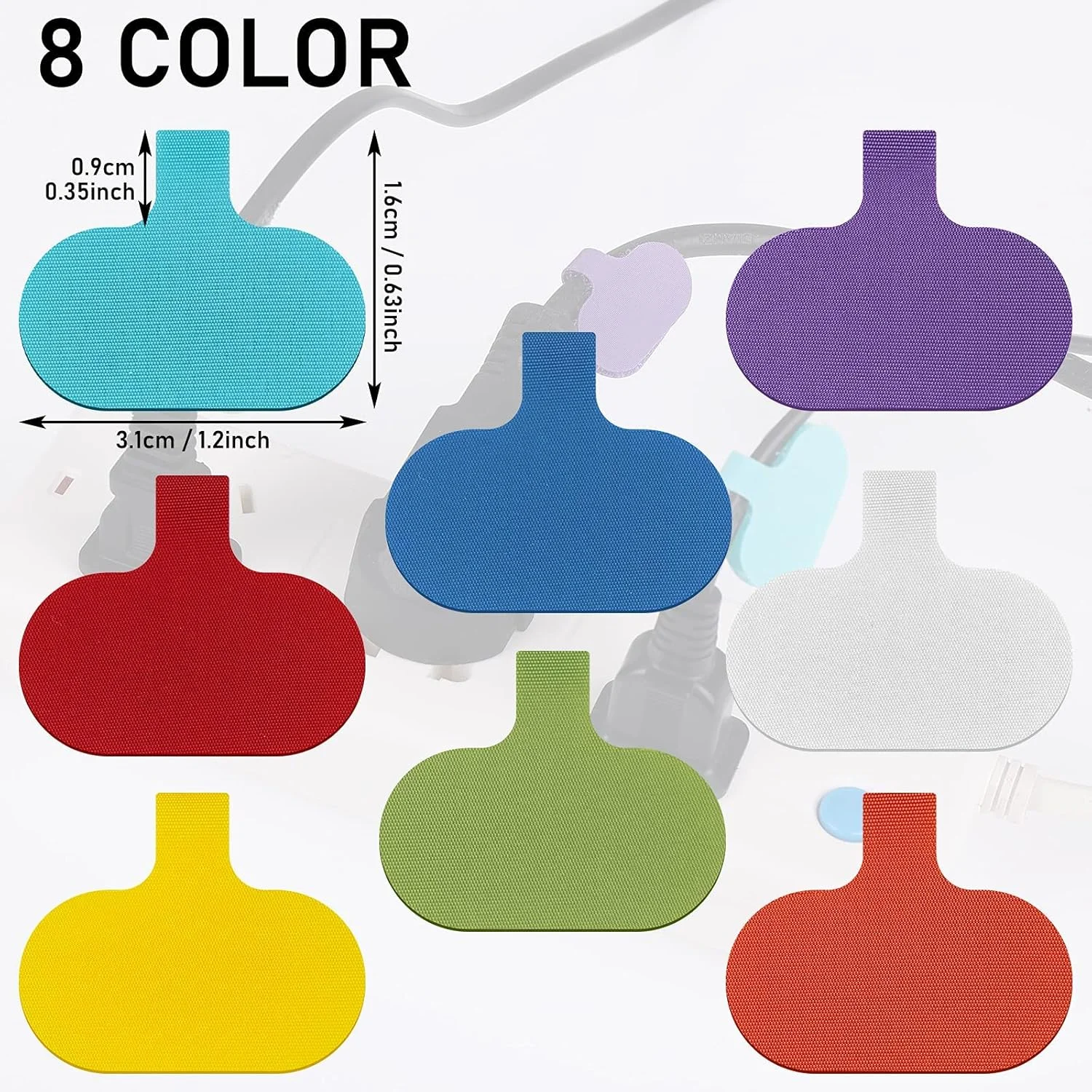 برچسب کابل نایلونی خودچسب آستر، 50 عددی، برچسب سیم قابل نوشتن، برچسب سیم ضد آب نایلونی برای مدیریت سیم کابل، طبقه بندی برای لوازم الکترونیکی، کامپیوترها و موارد دیگر