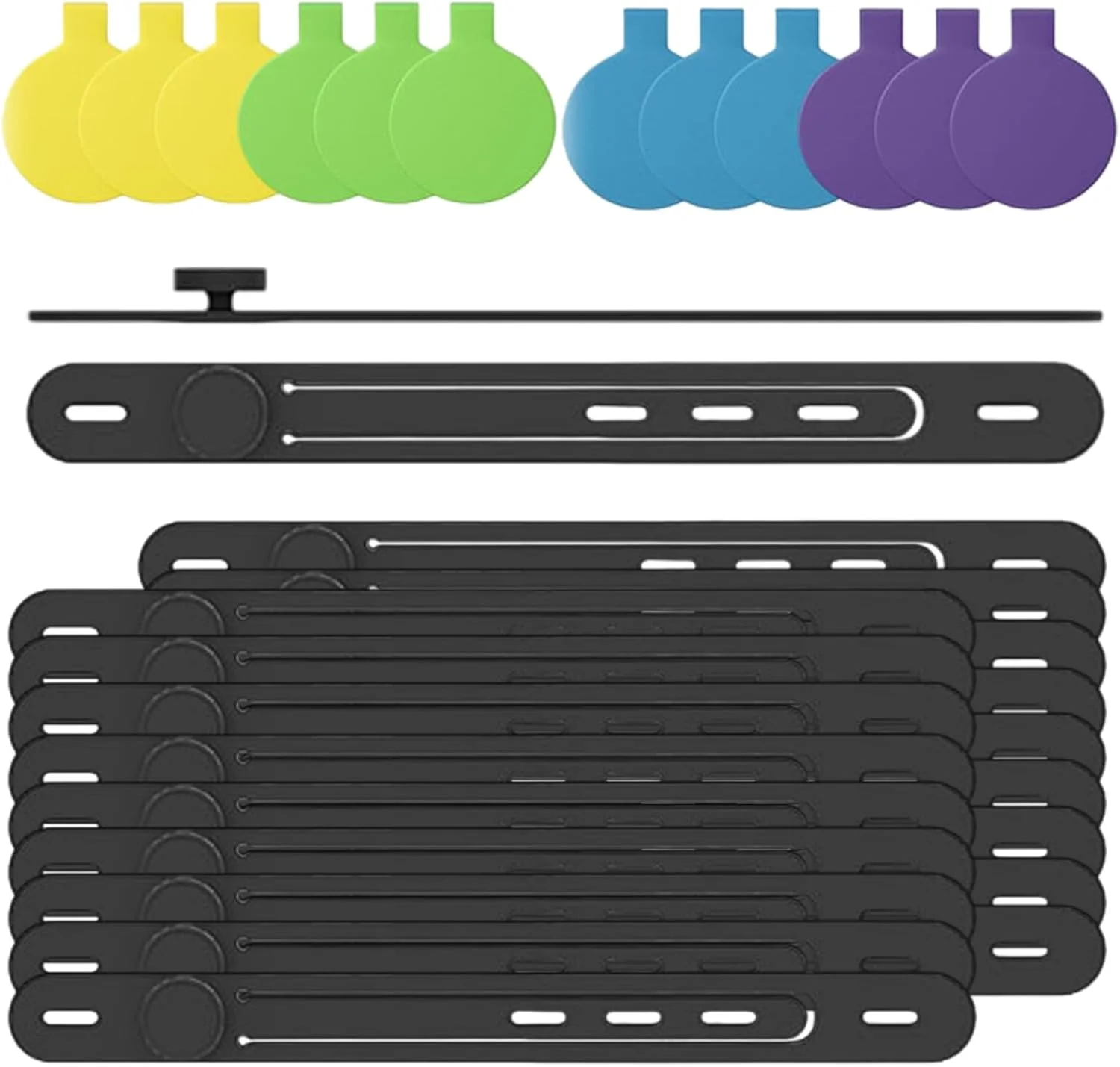 برچسب کابل - برچسب سیلیکونی | برچسب سیم قابل نوشتن، برای سازماندهی وسایل الکترونیکی، سبک زندگی، ذخیره سازی، گجت، مسافرت شخصی، سازماندهی منزل، میز کار