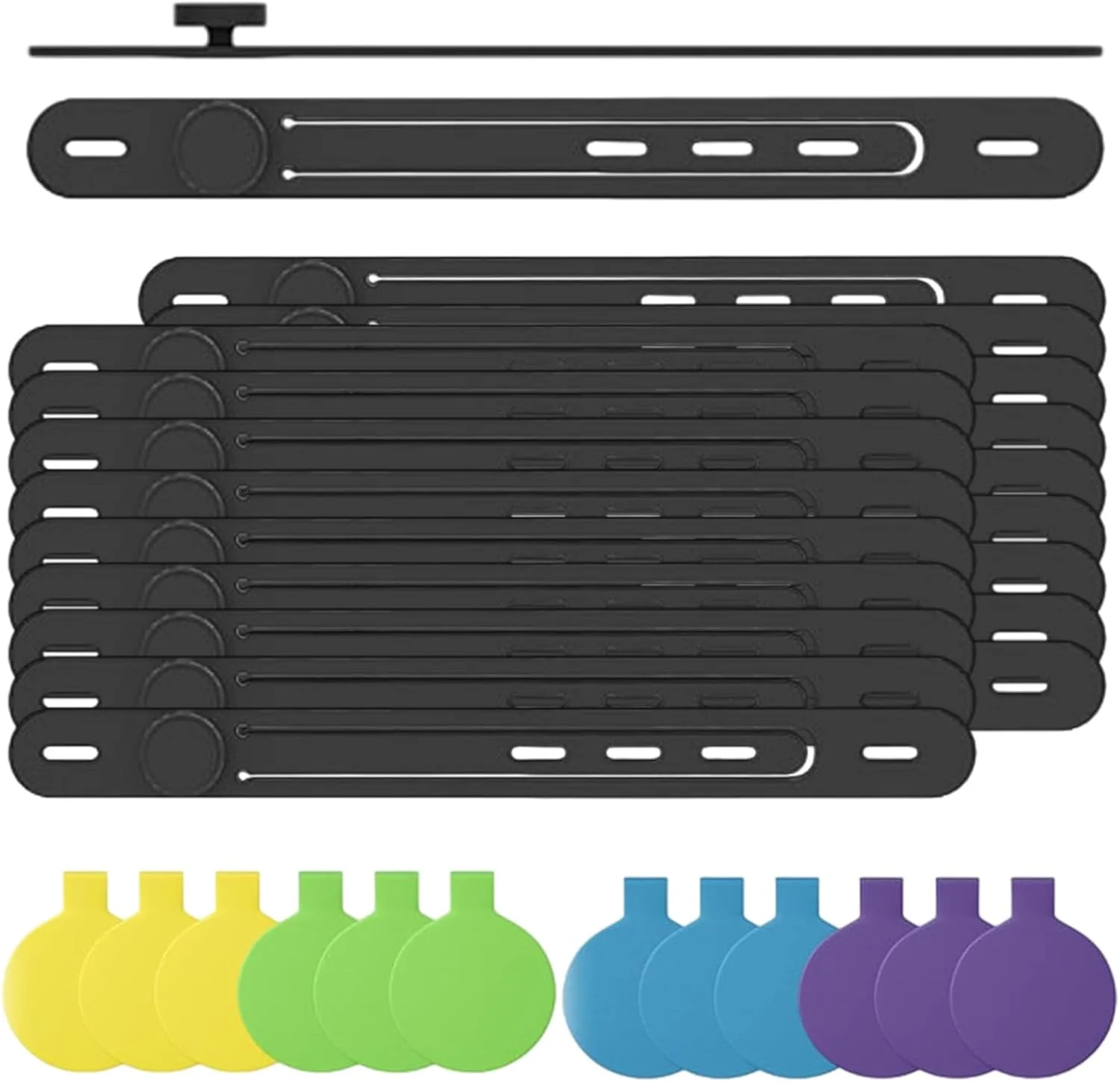 برچسب کابل | برچسب سیلیکونی چند رنگ، برچسب سیم قابل نوشتن - برای سازماندهی وسایل الکترونیکی، سبک زندگی، ذخیره سازی، مسافرت شخصی، سازماندهی منزل، میز کار