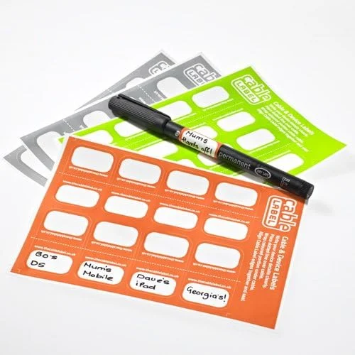 برچسب کابل - بسته 24 عددی خود چسب