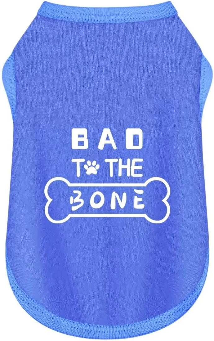 تی‌شرت طرح‌دار سگ: لباس‌های شیک حیوانات خانگی برای سگ‌های کوچک، متوسط ​​و بزرگ. آبی XS