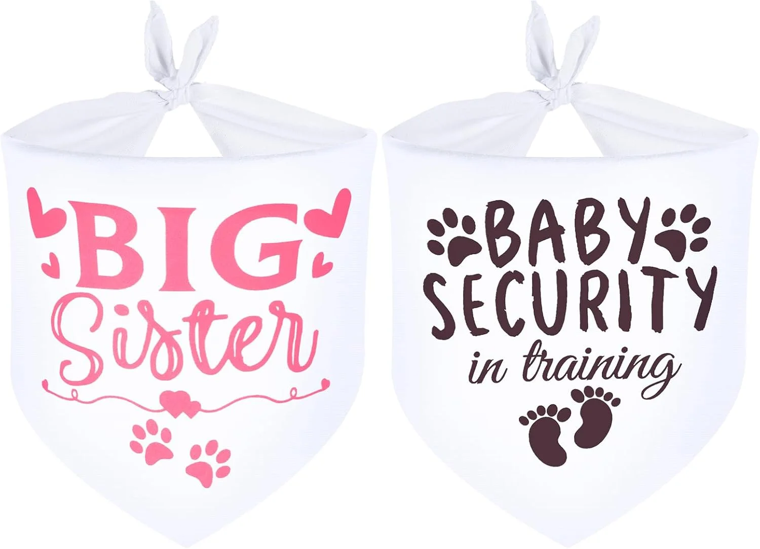 دستمال گردن سگ طرح خواهر بزرگ، دستمال سر سگ، لوازم جانبی سگ، دستمال سه گوش حیوانات خانگی، لوازم جانبی حیوانات خانگی