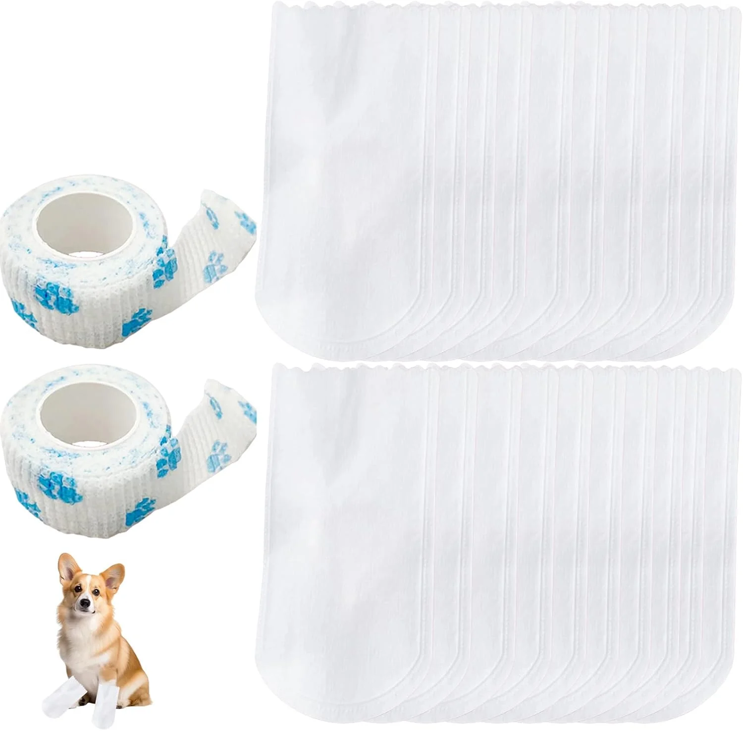 40 جوراب سگ + 2 چسب زخم برای پنجه سگ، محافظ پنجه سگ، چکمه های ضد آب یکبار مصرف برای حیوانات خانگی آسیب دیده، ایده آل برای بهبودی در داخل و خارج از منزل، زخم ها را تمیز و خشک نگه می دارد 40 جوراب سگ + 2 چسب زخم برای پنجه سگ، محافظ پنجه سگ، چکمه های ضد آب یکبار مصرف برای حیوانات خانگی آسیب دیده، ایده آل برای بهبودی در داخل و خارج از منزل، زخم ها را تمیز و خشک نگه می دارد