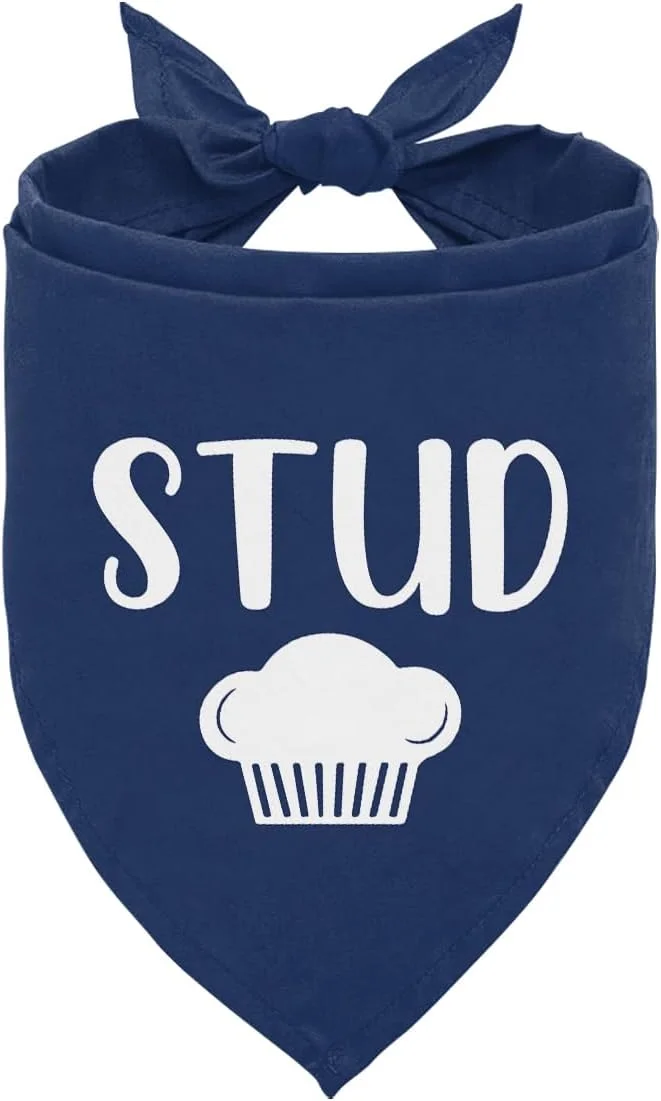 دستمال گردن سگ طرح «مافین»، اکسسوری شال حیوانات خانگی برای سگ و گربه های کوچک و متوسط، دستمال گردن خنده دار حیوانات خانگی، دستمال گردن آبی سگ، هدیه تولد عالی برای دوستداران سگ