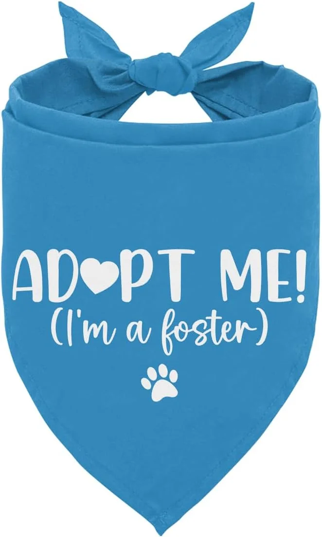 دستمال گردن سگ سرپرستی، دستمال گردن توله سگ، شال گردن سگ آبی، لوازم جانبی شال حیوانات خانگی برای سگ ها و گربه های کوچک و متوسط، مناسب عکاسی