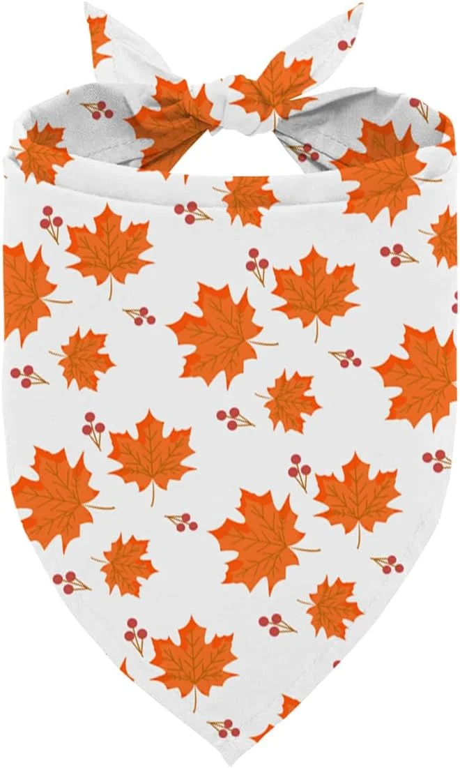 دستمال گردن سگ طرح برگ های پاییزی سفید، مناسب سگ های کوچک و متوسط، روسری مثلثی زیبا برای سگ های دختر و پسر، هدیه شیک برای سگ ها در فصل پاییز دستمال گردن سگ طرح برگ های پاییزی سفید، مناسب سگ های کوچک و متوسط، روسری مثلثی زیبا برای سگ های دختر و پسر، هدیه شیک برای سگ ها در فصل پاییز