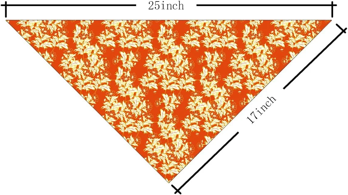 دستمال گردن سگ طرح گل نارنجی مناسب سگ های کوچک و متوسط، دستمال گردن مثلثی حیوانات خانگی طرح گل زیبا، روسری و دستمال سر برای سگ های دختر و پسر، هدیه شیک برای حیوانات خانگی دستمال گردن سگ طرح گل نارنجی مناسب سگ های کوچک و متوسط، دستمال گردن مثلثی حیوانات خانگی طرح گل زیبا، روسری و دستمال سر برای سگ های دختر و پسر، هدیه شیک برای حیوانات خانگی