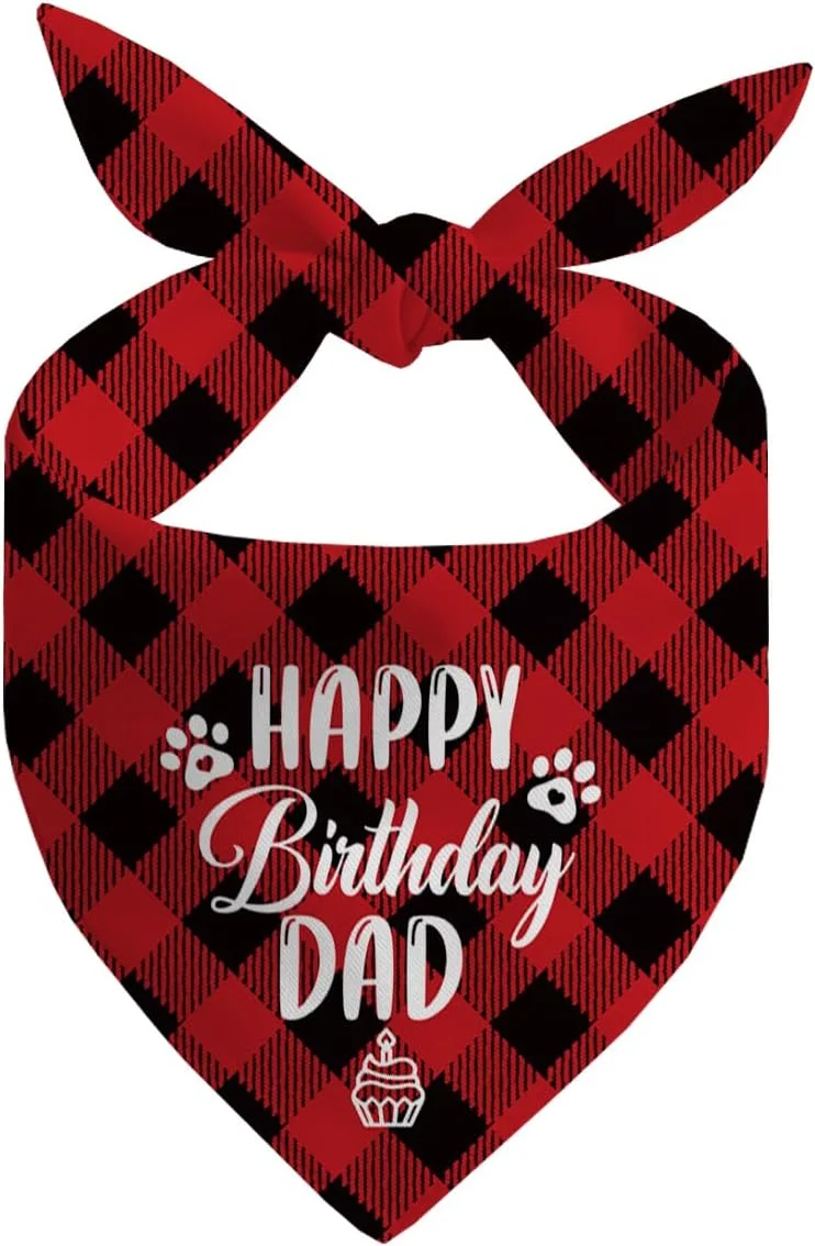 دستمال گردن سگ، دستمال گردن سگ طرح تولدت مبارک پدر، شال سگ با طرح چهارخانه سبز کلاسیک، شال گردن حیوانات خانگی، لوازم جانبی شال حیوانات خانگی، هدیه دستمال گردن سگ برای جشن تولد پدر H13 دستمال گردن سگ، دستمال گردن سگ طرح تولدت مبارک پدر، شال سگ با طرح چهارخانه سبز کلاسیک، شال گردن حیوانات خانگی، لوازم جانبی شال حیوانات خانگی، هدیه دستمال گردن سگ برای جشن تولد پدر H13