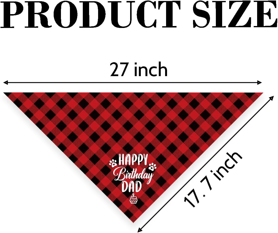 دستمال گردن سگ، دستمال گردن سگ طرح تولدت مبارک پدر، شال سگ با طرح چهارخانه سبز کلاسیک، شال گردن حیوانات خانگی، لوازم جانبی شال حیوانات خانگی، هدیه دستمال گردن سگ برای جشن تولد پدر H13 دستمال گردن سگ، دستمال گردن سگ طرح تولدت مبارک پدر، شال سگ با طرح چهارخانه سبز کلاسیک، شال گردن حیوانات خانگی، لوازم جانبی شال حیوانات خانگی، هدیه دستمال گردن سگ برای جشن تولد پدر H13