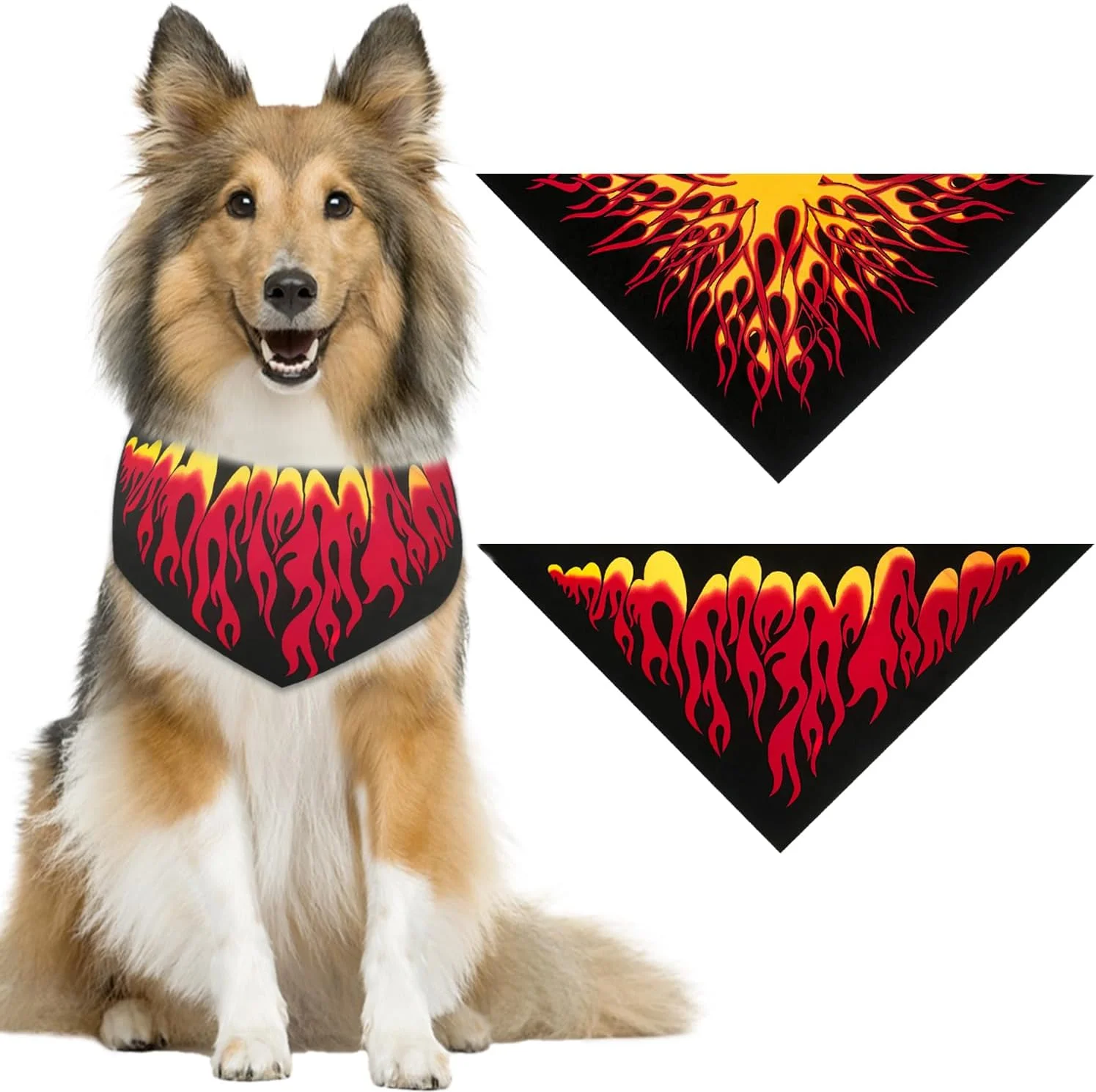 دستمال گردن سگ برای سگ های بزرگ و متوسط، ست دستمال گردن تولد برای لوازم جشن تولد، لوازم جانبی حیوانات خانگی (2 عدد)