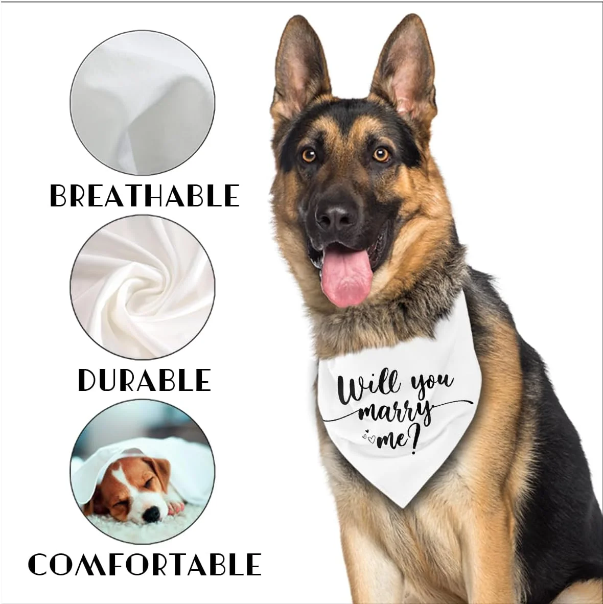 دستمال گردن سگ با طرح ازدواج، دستمال گردن سفید سگ، شال حیوانات خانگی برای نامزدی، دستمال گردن پارچه ای راحت برای سگ های کوچک، متوسط و بزرگ، اکسسوری دستمال گردن سگ برای عروسی دستمال گردن سگ با طرح ازدواج، دستمال گردن سفید سگ، شال حیوانات خانگی برای نامزدی، دستمال گردن پارچه ای راحت برای سگ های کوچک، متوسط و بزرگ، اکسسوری دستمال گردن سگ برای عروسی