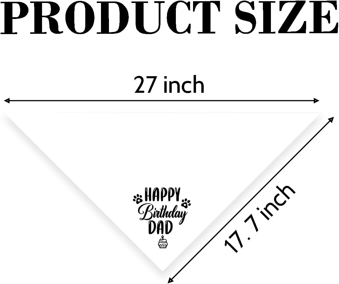 دستمال گردن سگ، دستمال گردن سگ طرح تولدت مبارک پدر، شال گردن سگ سفید کلاسیک، شال حیوانات خانگی، لوازم جانبی شال حیوانات خانگی، هدیه دستمال گردن سگ برای جشن تولد پدر H17 دستمال گردن سگ، دستمال گردن سگ طرح تولدت مبارک پدر، شال گردن سگ سفید کلاسیک، شال حیوانات خانگی، لوازم جانبی شال حیوانات خانگی، هدیه دستمال گردن سگ برای جشن تولد پدر H17
