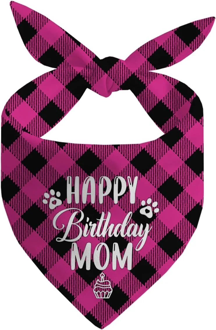 دستمال گردن سگ، دستمال گردن سگ طرح تولدت مبارک مادر، شال سگ با طرح چهارخانه کلاسیک، شال گردن حیوانات خانگی، لوازم جانبی شال حیوانات خانگی، هدیه دستمال گردن سگ برای جشن تولد مادر M12 دستمال گردن سگ، دستمال گردن سگ طرح تولدت مبارک مادر، شال سگ با طرح چهارخانه کلاسیک، شال گردن حیوانات خانگی، لوازم جانبی شال حیوانات خانگی، هدیه دستمال گردن سگ برای جشن تولد مادر M12