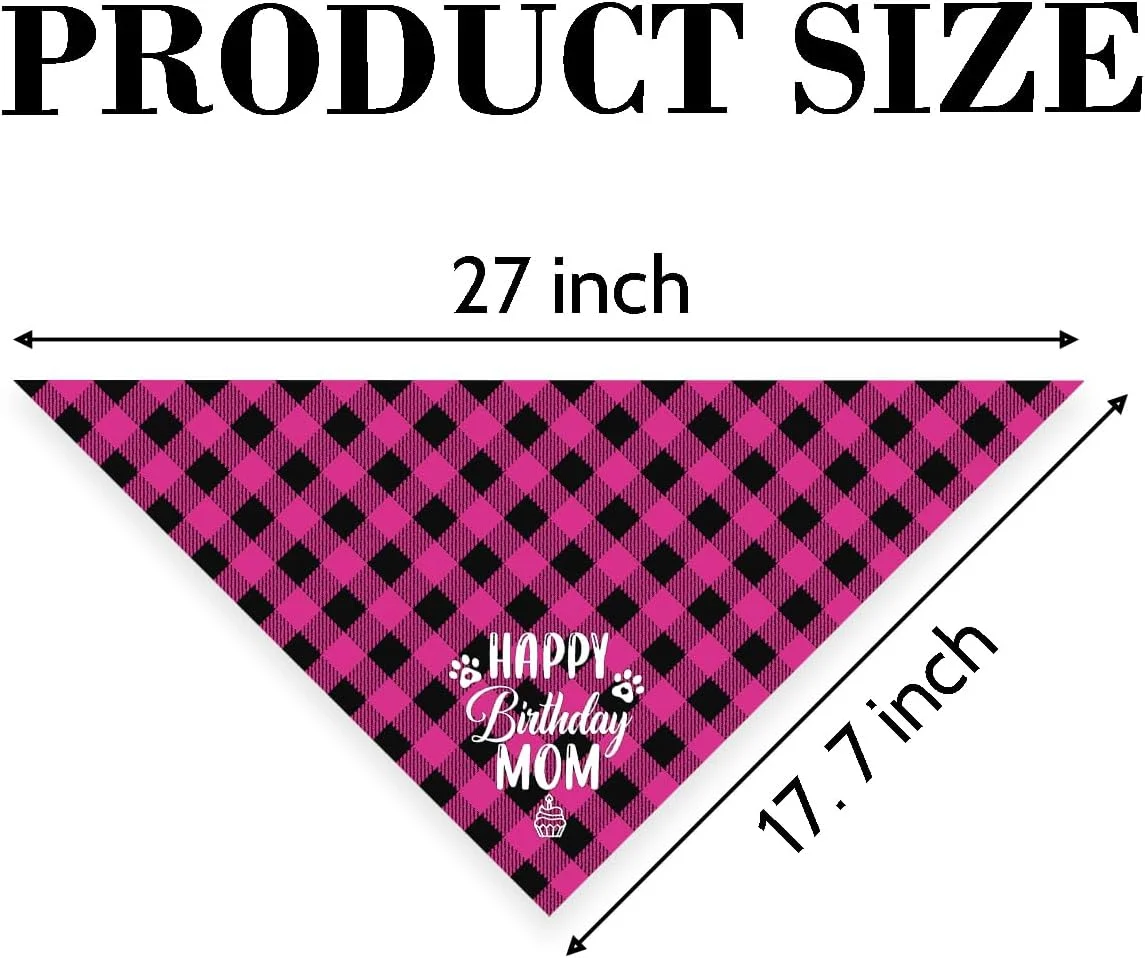 دستمال گردن سگ، دستمال گردن سگ طرح تولدت مبارک مادر، شال سگ با طرح چهارخانه کلاسیک، شال گردن حیوانات خانگی، لوازم جانبی شال حیوانات خانگی، هدیه دستمال گردن سگ برای جشن تولد مادر M12 دستمال گردن سگ، دستمال گردن سگ طرح تولدت مبارک مادر، شال سگ با طرح چهارخانه کلاسیک، شال گردن حیوانات خانگی، لوازم جانبی شال حیوانات خانگی، هدیه دستمال گردن سگ برای جشن تولد مادر M12