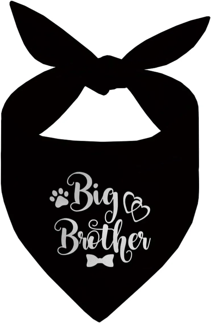 دستمال گردن سگ، دستمال گردن سگ برادر بزرگ، شال گردن حیوانات خانگی مشکی طرح چهارخانه، لوازم جانبی شال گردن سگ، لوازم جانبی طرح چهارخانه حیوانات خانگی برای جشن تعیین جنسیت، هدیه برای سگ های کوچک متوسط بزرگ-A10 دستمال گردن سگ، دستمال گردن سگ برادر بزرگ، شال گردن حیوانات خانگی مشکی طرح چهارخانه، لوازم جانبی شال گردن سگ، لوازم جانبی طرح چهارخانه حیوانات خانگی برای جشن تعیین جنسیت، هدیه برای سگ های کوچک متوسط بزرگ-A10