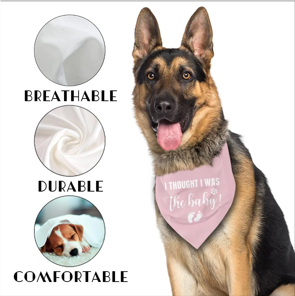 دستمال گردن حیوانات خانگی صورتی، دستمال گردن سگ راحت، دستمال سر حیوانات خانگی برای سگ ها، گربه ها و توله سگ های کوچک، متوسط و بزرگ، هدیه لوازم جانبی دستمال گردن حیوانات خانگی برای جشن تولد