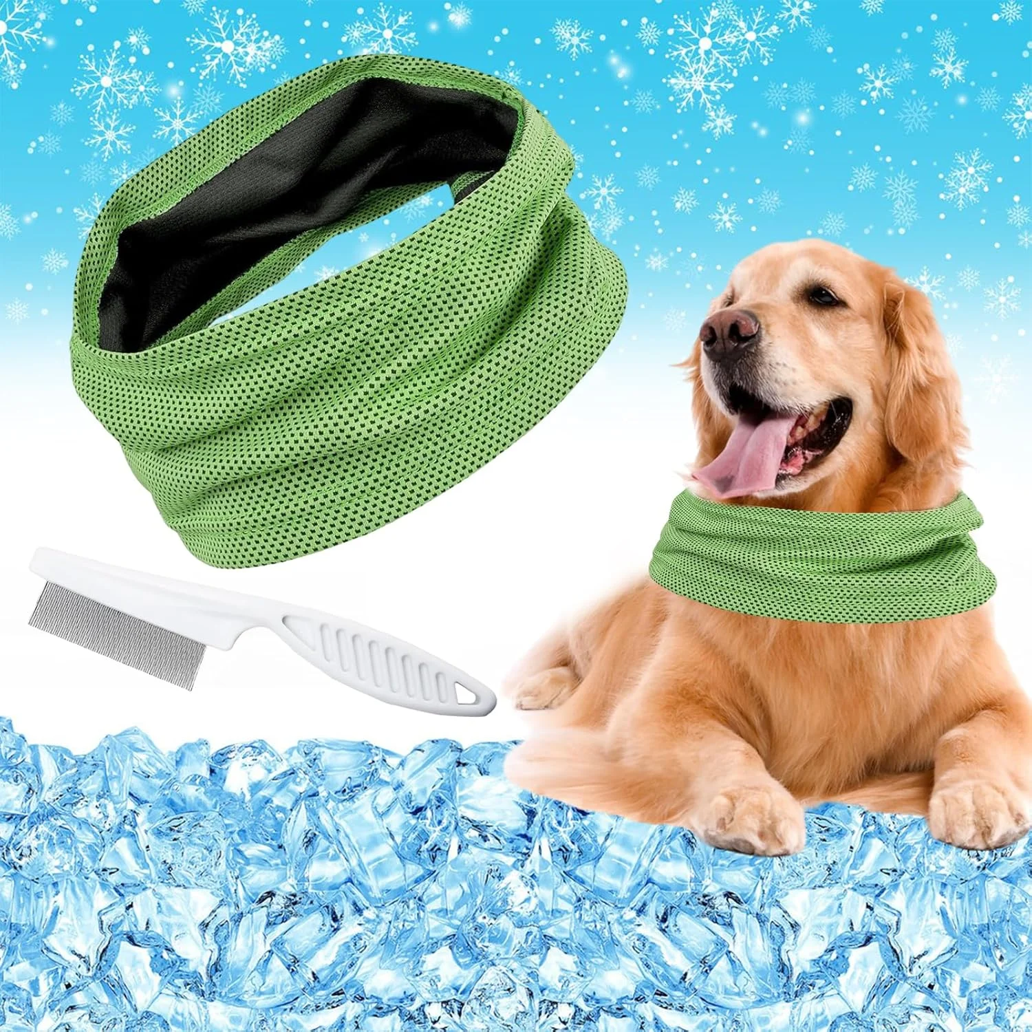 دستمال گردن خنک کننده سگ برای خنک نگه داشتن سگ در تابستان، سایز کوچک