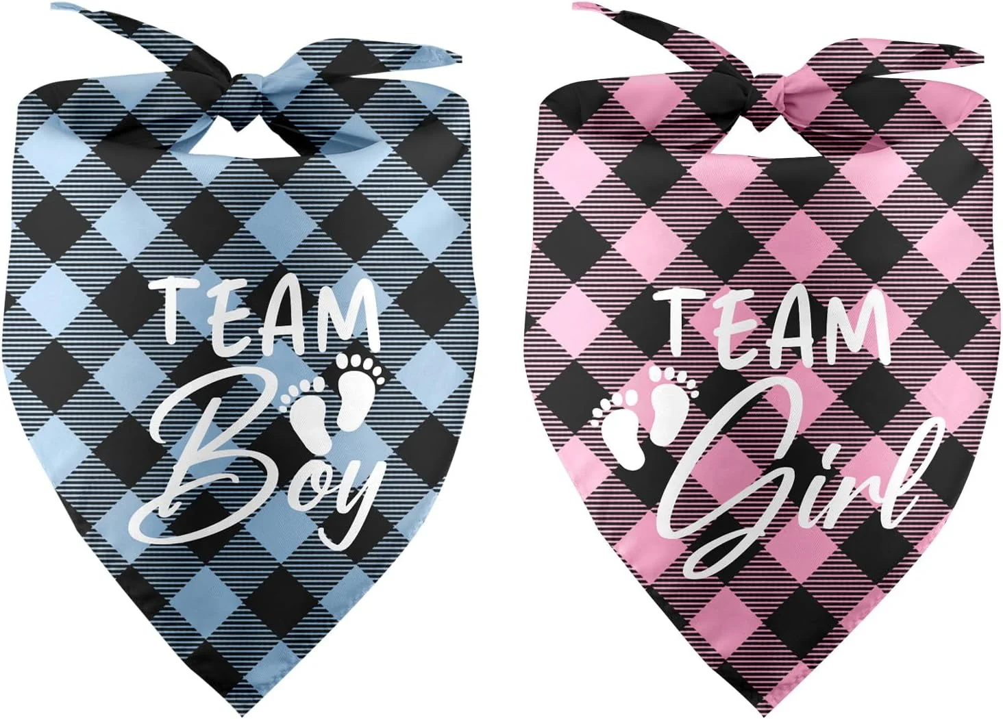 دستمال گردن سگ با طرح های پسرانه و دخترانه، مناسب برای اعلام بارداری و تعیین جنسیت، ایده های اعلام نوزاد، اکسسوری حیوانات خانگی، بسته 2 عددی
