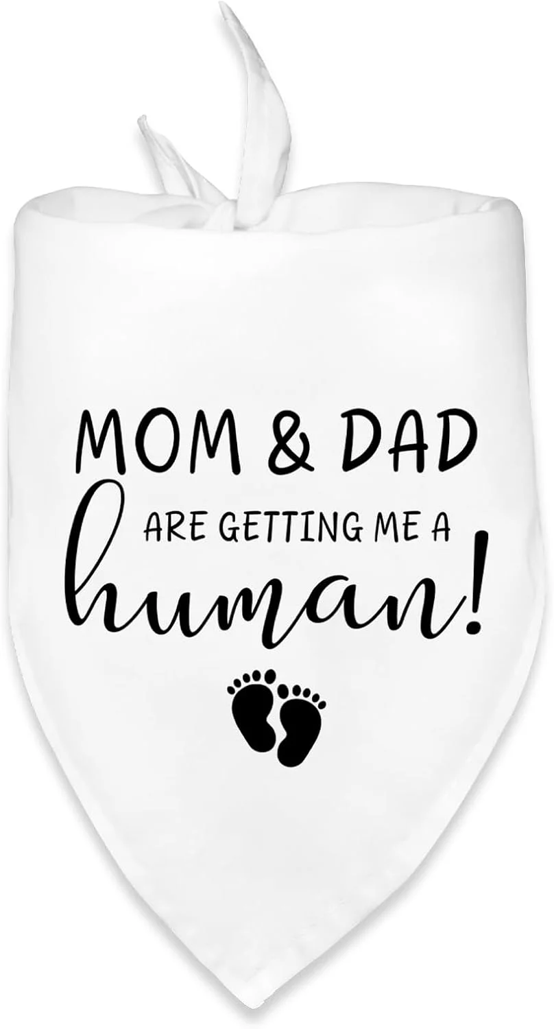 دستمال گردن سگ با طرح اعلام بارداری "مامان و بابا دارند برای من یک انسان می آورند!" دستمال گردن سگ، شال، وسیله عکس برداری برای اعلام خبر بارداری، دستمال گردن سگ با طرح "بچه به زودی می آید" دستمال گردن سگ با طرح اعلام بارداری "مامان و بابا دارند برای من یک انسان می آورند!" دستمال گردن سگ، شال، وسیله عکس برداری برای اعلام خبر بارداری، دستمال گردن سگ با طرح "بچه به زودی می آید"