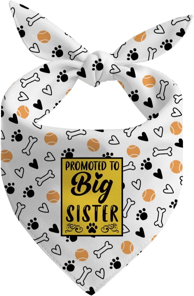 دستمال گردن سگ، دستمال گردن سگ خواهر بزرگتر، شال گردن سگ با طرح چهارخانه کلاسیک، لوازم جانبی شال گردن سگ، لوازم جانبی طرحدار حیوانات خانگی، دستمال گردن حیوانات خانگی D18