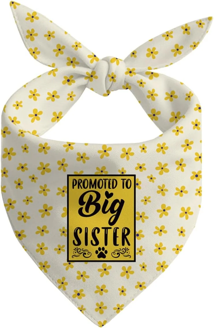 دستمال گردن سگ، دستمال گردن سگ خواهر بزرگتر، شال گردن سگ با طرح چهارخانه کلاسیک، لوازم جانبی شال گردن سگ، لوازم جانبی پارچه ای طرح دار حیوانات خانگی، پارچه سگ D11