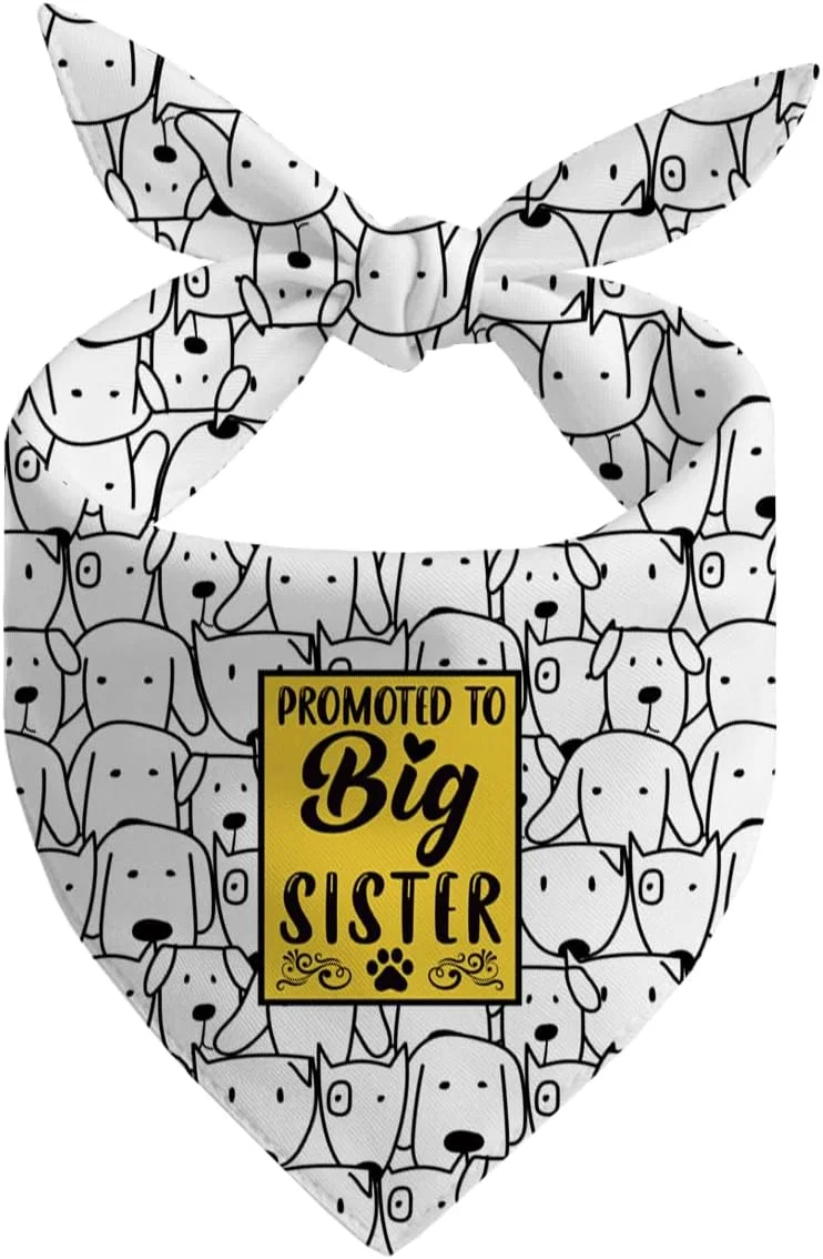 دستمال گردن سگ، دستمال گردن سگ خواهر بزرگتر، شال گردن سگ با طرح چهارخانه کلاسیک، لوازم جانبی شال گردن سگ، لوازم جانبی طرح دار حیوانات خانگی، دستمال گردن حیوانات خانگی D20