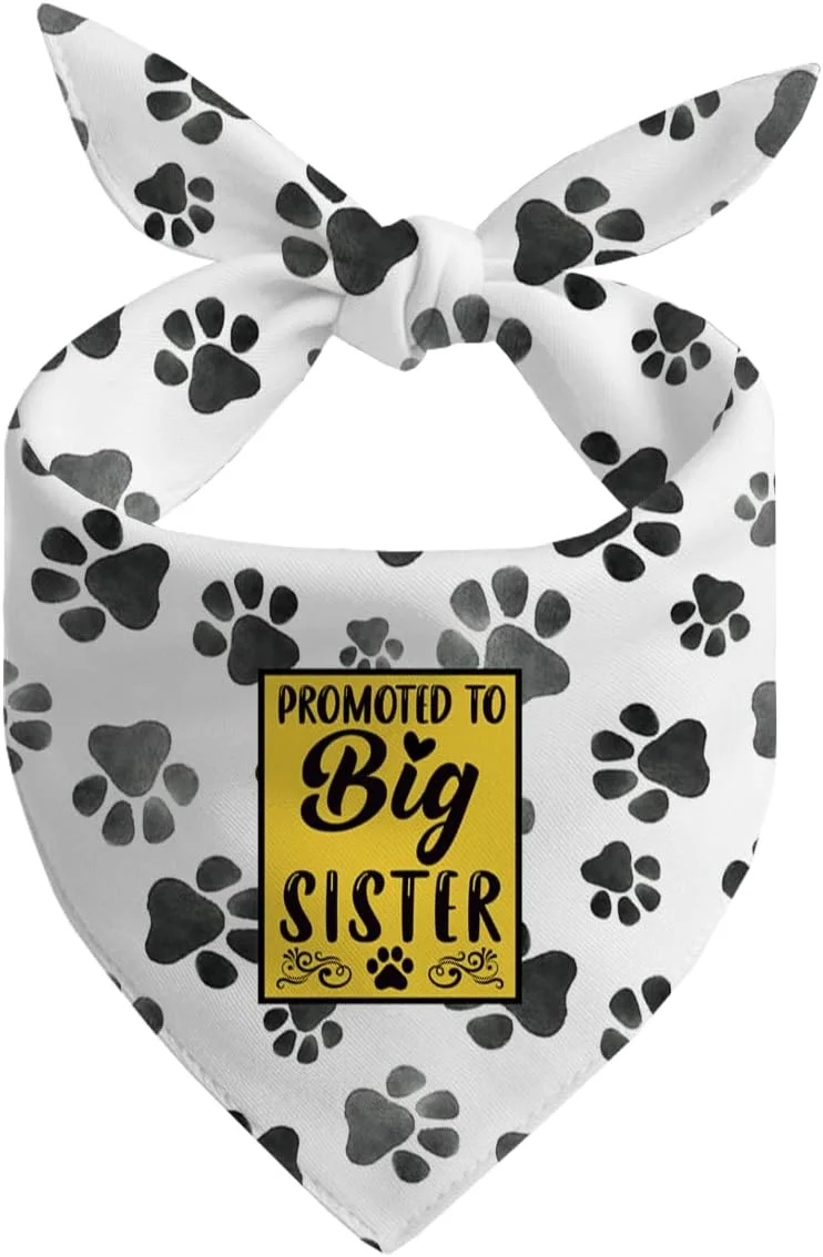 دستمال گردن سگ، دستمال گردن سگ خواهر بزرگتر، شال گردن سگ با طرح چهارخانه کلاسیک، لوازم جانبی شال گردن سگ، لوازم جانبی طرح دار حیوانات خانگی، دستمال گردن حیوانات خانگی D16