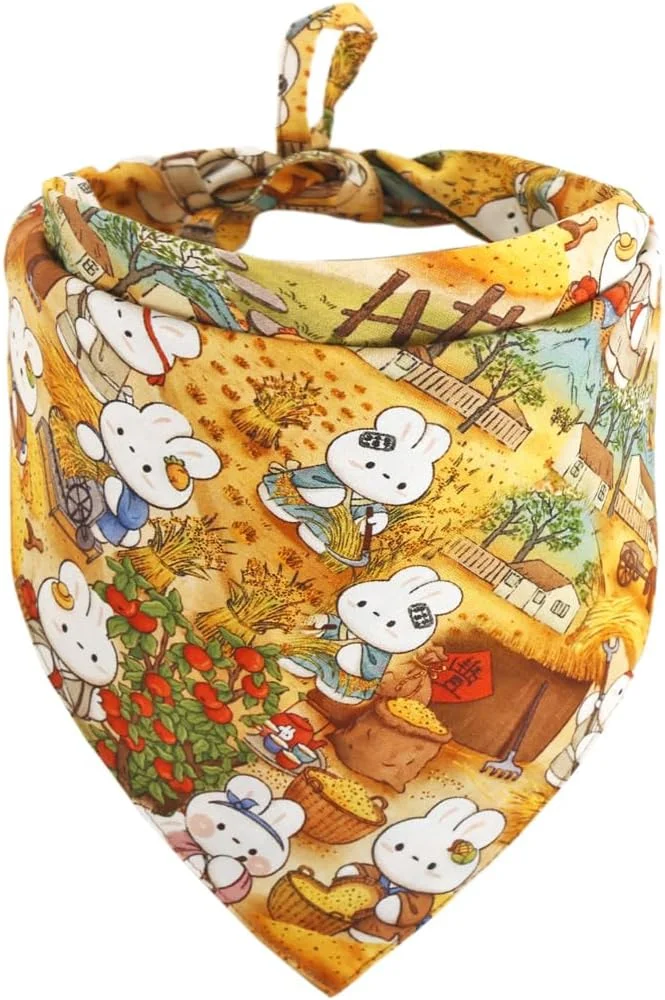 دستمال گردن سگ، پیشبند مثلثی دو طرفه، شال گردن، لوازم جانبی خرگوشی برای گربه ها، حیوانات خانگی