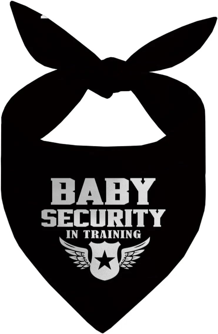 دستمال گردن سگ، دستمال گردن سگ نگهبان کودک، شال سگ مشکی کلاسیک، لوازم جانبی شال گردن سگ، دستمال گردن اعلام بارداری حیوانات خانگی مدل E17