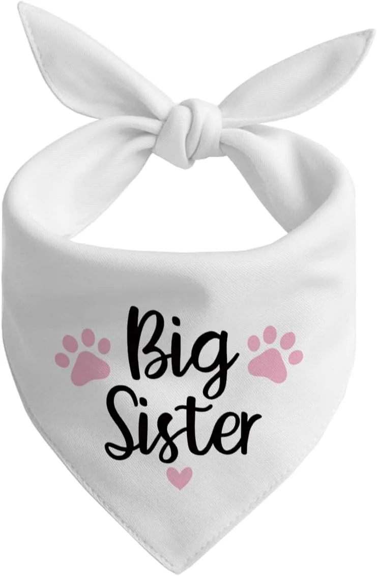 دستمال گردن سگ، دستمال گردن سگ خواهر بزرگتر، شال گردن سگ با طرح چهارخانه کلاسیک، لوازم جانبی شال گردن سگ، لوازم جانبی طرح دار حیوانات خانگی، دستمال گردن حیوانات خانگی C3