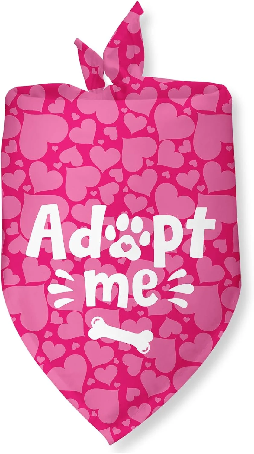 دستمال گردن سگ طرح قلب برای روز سرپرستی، دستمال گردن سگ به فرزندی گرفته شده، اعلام نوزاد، شال حیوانات خانگی برای سگ ها و گربه های کوچک و متوسط دستمال گردن سگ طرح قلب برای روز سرپرستی، دستمال گردن سگ به فرزندی گرفته شده، اعلام نوزاد، شال حیوانات خانگی برای سگ ها و گربه های کوچک و متوسط
