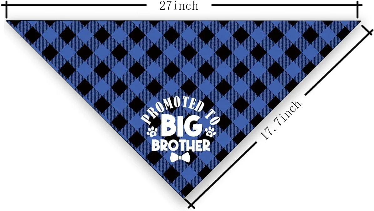 دستمال گردن سگ مشکی آبی، هدیه سگ برادر بزرگ، شال چاپی بوفالو برای سگ های کوچک متوسط بزرگ، هدیه خنده دار سگ، دستمال گردن سگ برادر بزرگ، 63.5 x 43.18 سانتی متر دستمال گردن سگ مشکی آبی، هدیه سگ برادر بزرگ، شال چاپی بوفالو برای سگ های کوچک متوسط بزرگ، هدیه خنده دار سگ، دستمال گردن سگ برادر بزرگ، 63.5 x 43.18 سانتی متر